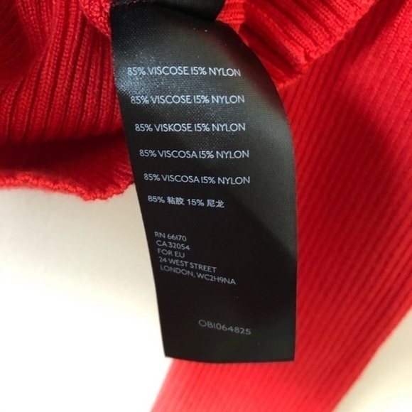 Nwt-Anthropologie “Chelsea” Ribbed Puff Sleeve Lightweight Turtleneck - Picture 8 of 8